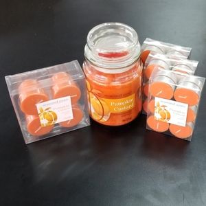 Pumpkin Custard Candle Set of 41 Candles